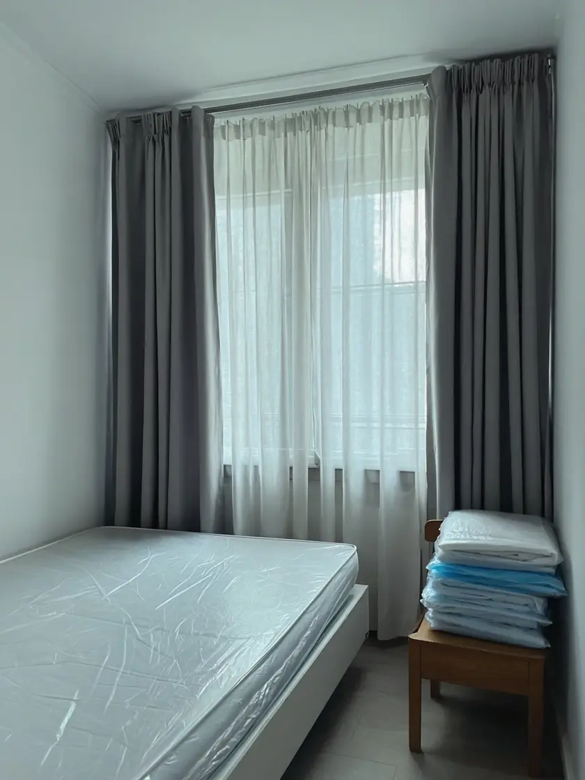 Bedroom prepared for professional deep sanitisation